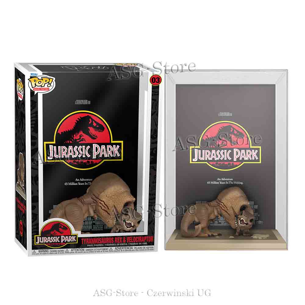 Tyrannosaurus Rex & Velociraptor | Jurassic Park | Funko Pop Movie Posters 03