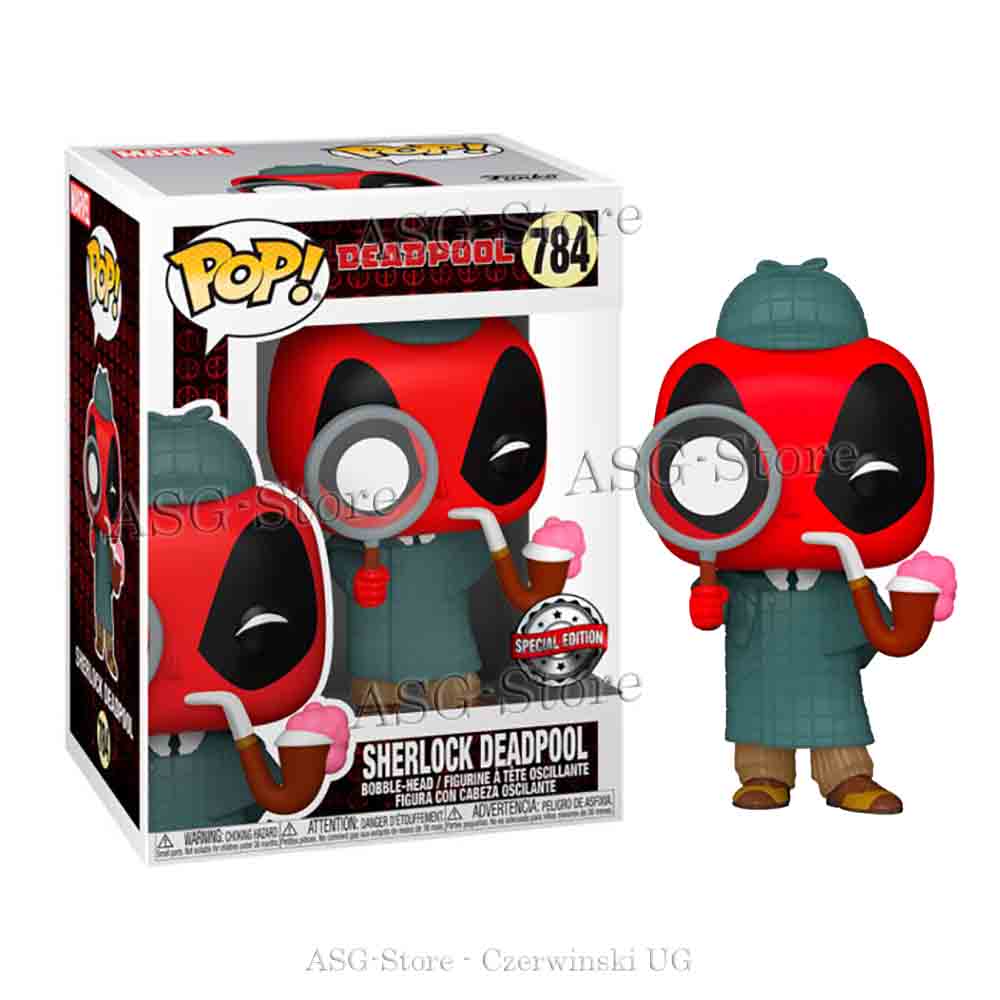Funko Pop Marvel 784 Deadpool 30th Sherlock Deadpool Special Edition