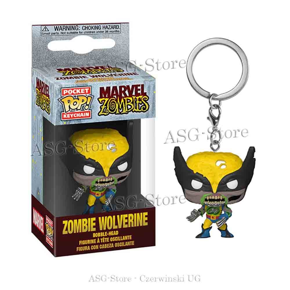 Funko Pocket Pop Keychain Marvel Zombie Wolverine
