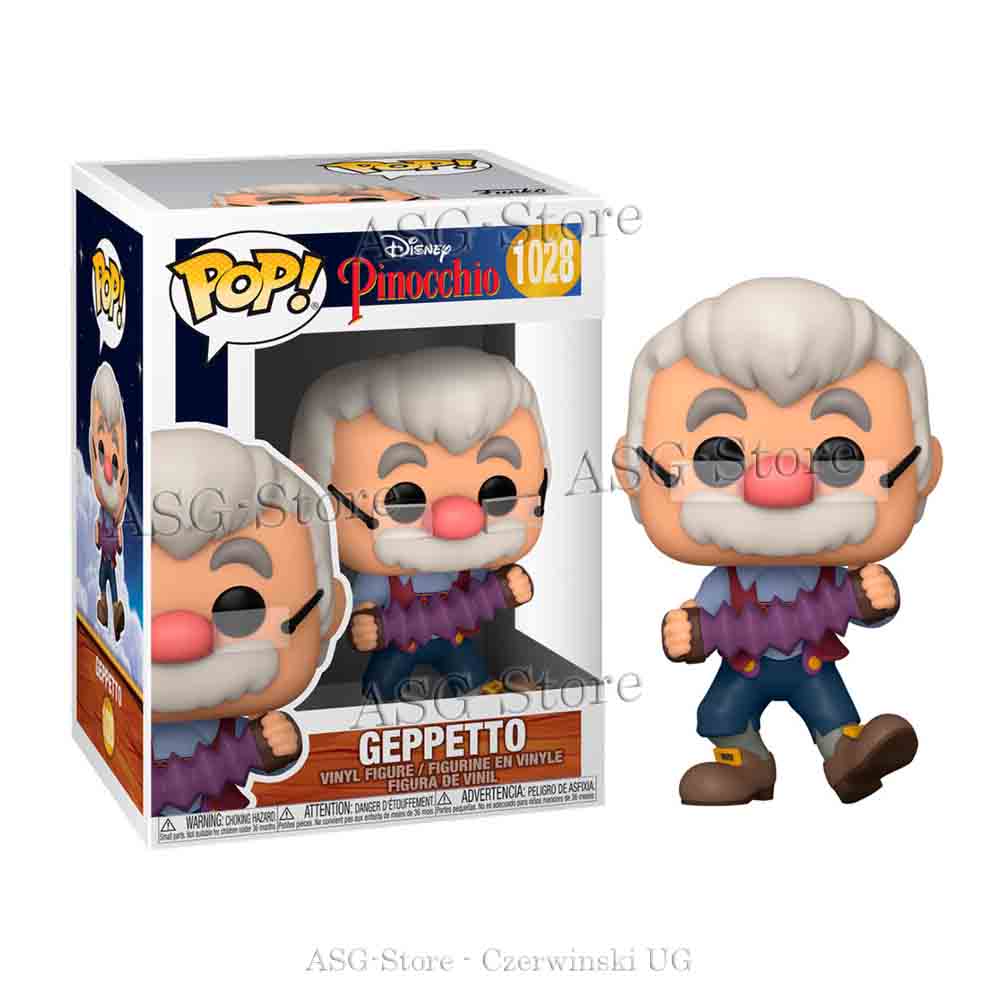 Funko Pop Disney 1028 Pinocchio Gepetto with Accordion Funko Pop Disney 1028 Pinocchio Gepetto with Accordion