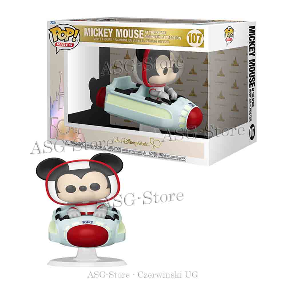 Mickey Mouse at the Space Mountain Attraction - World 50th von Walt Disney - Funko Pop Rides 107
