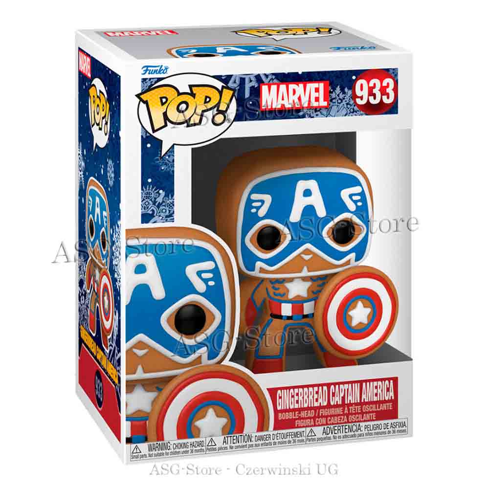 Funko Pop Marvel Holiday 933 Gingerbread Captain America