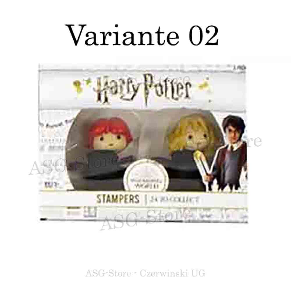 Ron Weasley auf Besen & Hermione Granger auf Besen Stempel im 2er Pack Harry Potter
