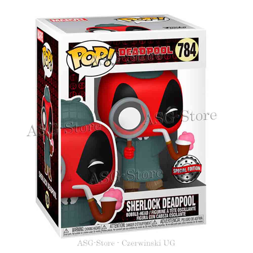 Funko Pop Marvel 784 Deadpool 30th Sherlock Deadpool Special Edition