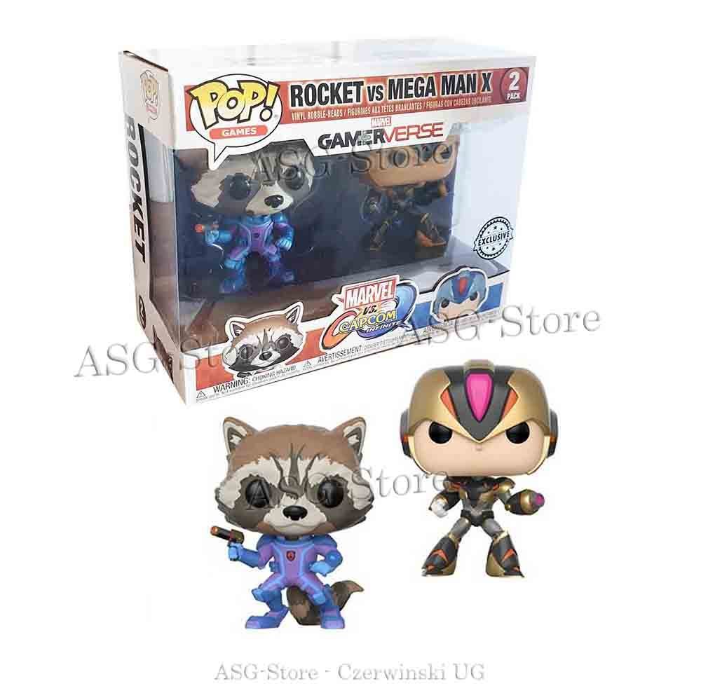 Rocket vs Mega Man X - Marvel - Funko Pop Games 2 Pack Exclusive