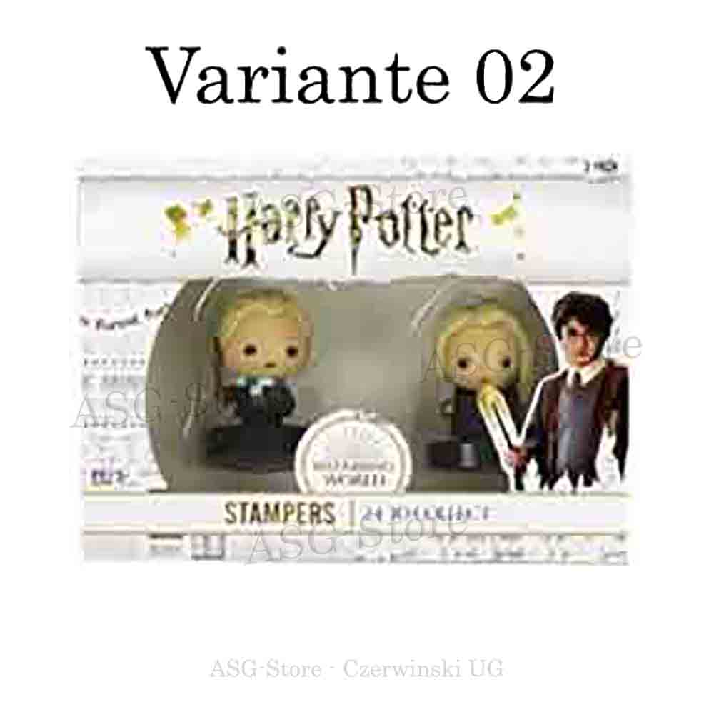 Draco Malfoy mit Zauberstab & Lucius Malfoy mit Zauberstabr Stempel im 2er Pack Harry Potter