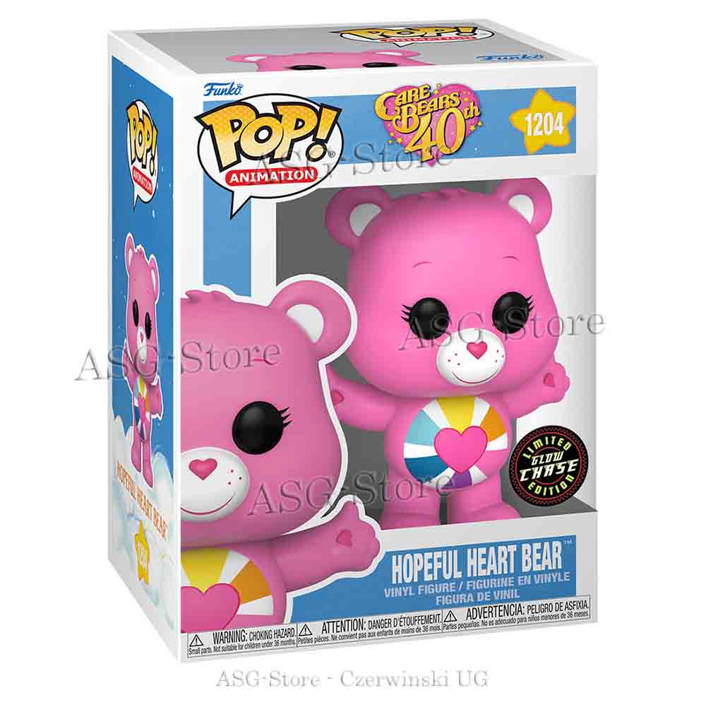 Hopeful Heart Bear | Care Bears 40th | Funko Pop Animation 1204 Glow in the dark Chase