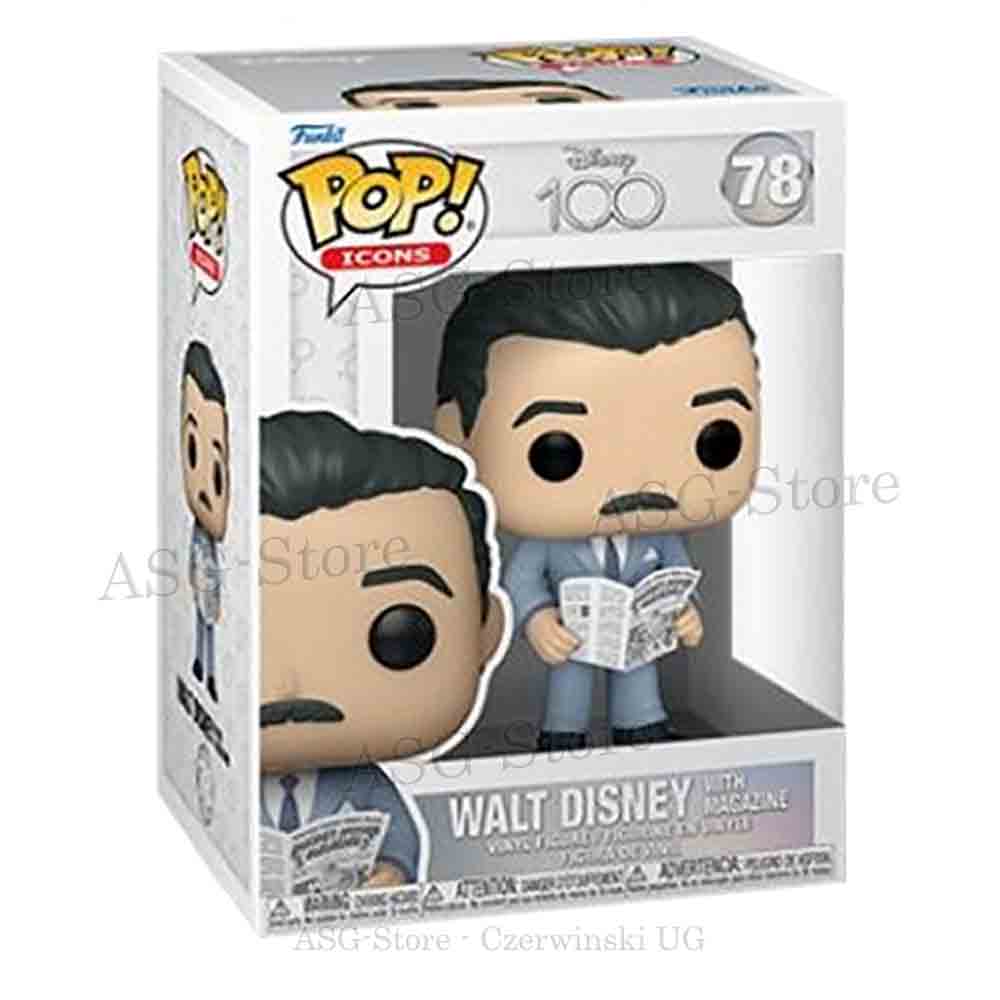 Walt Disney with Magazine | Disney 100 | Funko Pop Icons 78