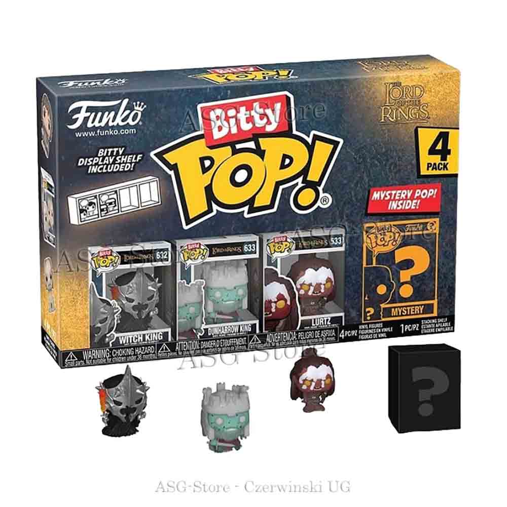 Witch King, Dunharrow King, Lurtz & Mystery Figur |  Herr der Ringe | Funko Bitty Pop!