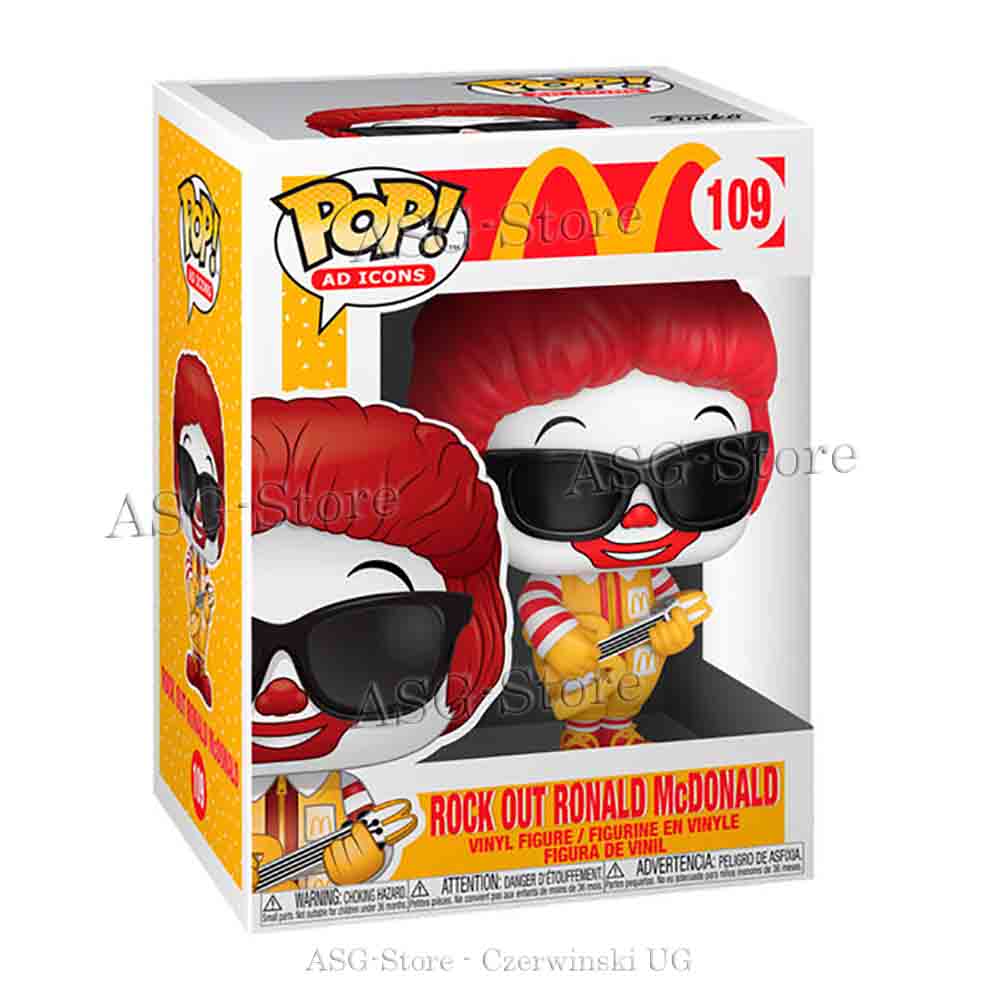 Funko Pop Ad Icons 109 Rock out Ronald McDonald