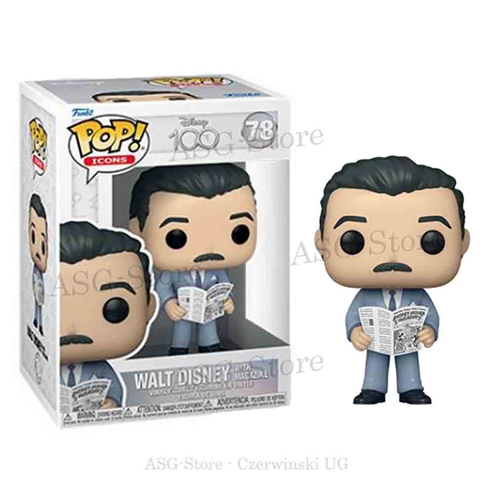 Walt Disney with Magazine | Disney 100 | Funko Pop Icons 78