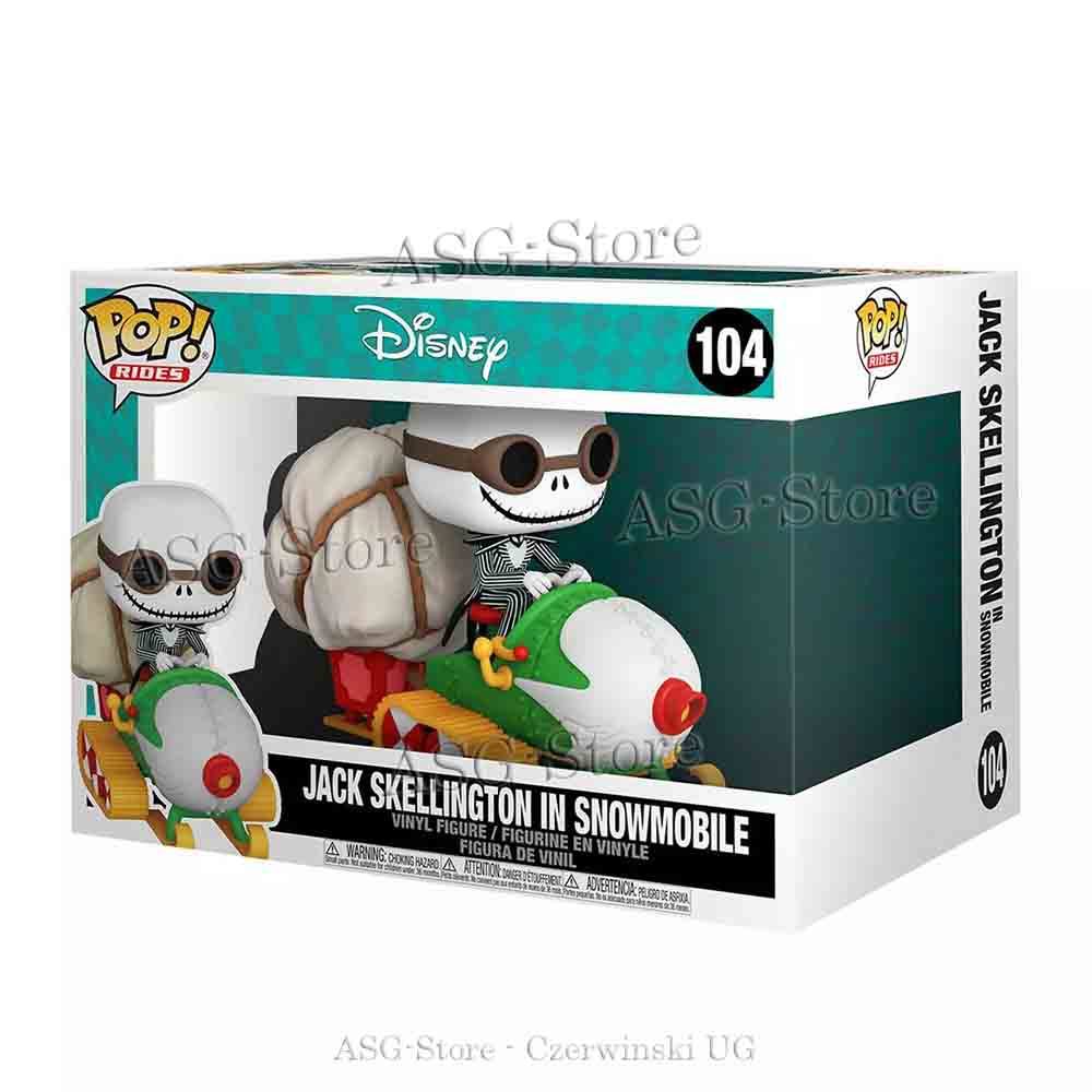 Funko Pop Rides 104 Disney Nightmare Before Christmas Jack Skellington in Snowmobile