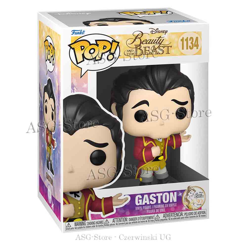 Gaston - 30 Years The Beauty and the Beast - Funko Pop Disney 1134 Gaston - 30 Years The Beauty and the Beast - Funko Pop Disney 1134