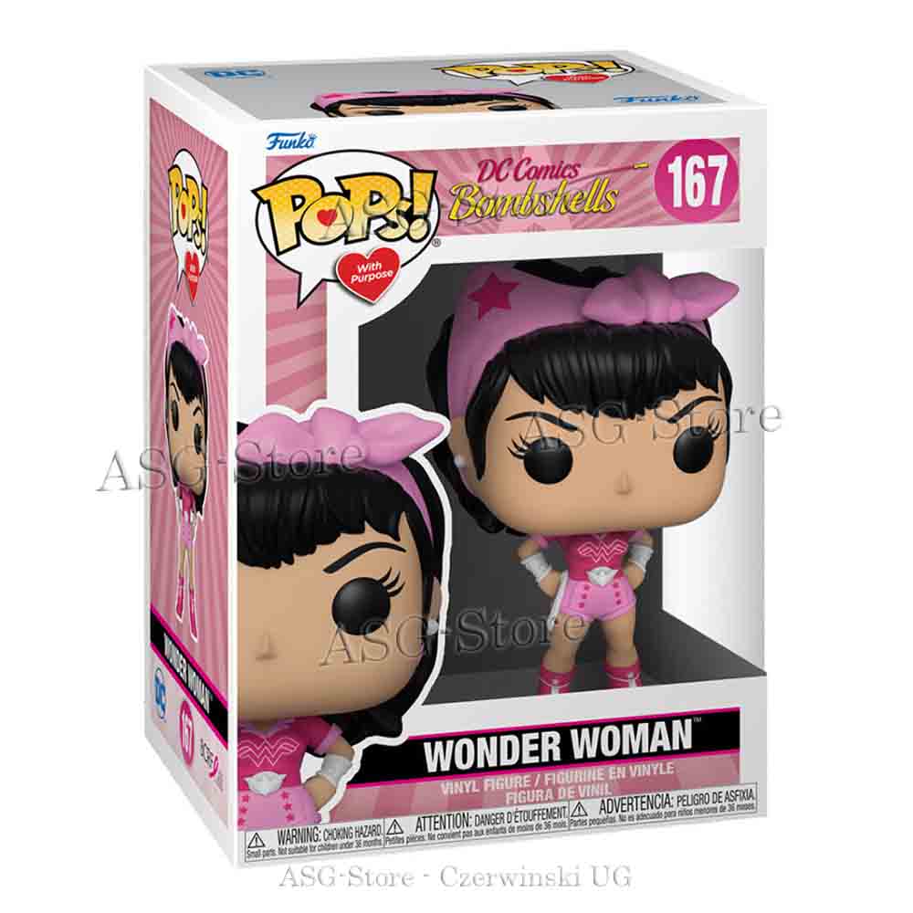 Funko Pop DC Comics 167 Breast Cancer Awareness- Bombshells Wonder Woman Funko Pop DC Comics 167 Breast Cancer Awareness- Bombshells Wonder Woman