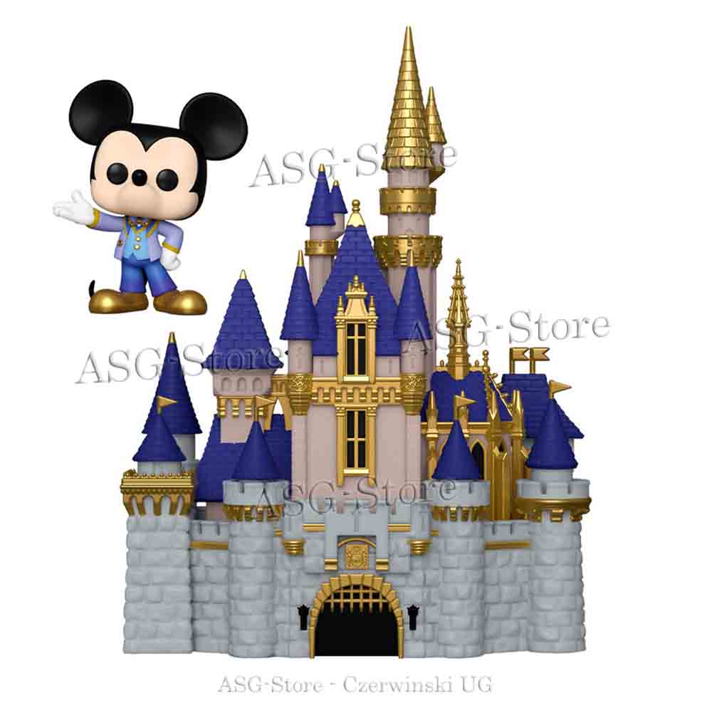 Cinderella Castle and Mickey Mouse - Disney World 50th Anniversary - Funko Pop Town 26