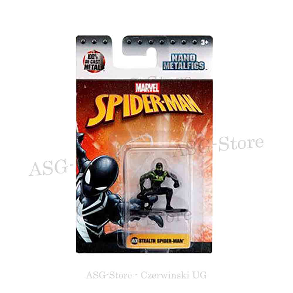 Marvel Spiderman Nano Metal Figur MV30 Stealth Spider-Man