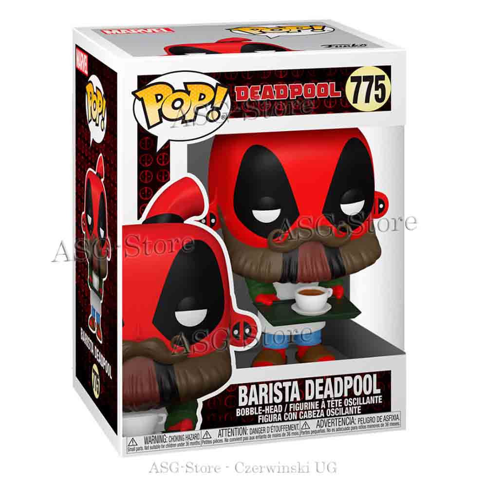 Funko Pop Marvel 775 Deadpool 30th Coffee Barista Deadpool