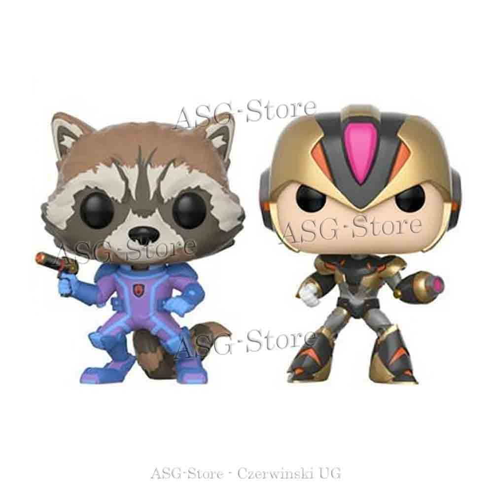 Rocket vs Mega Man X - Marvel - Funko Pop Games 2 Pack Exclusive