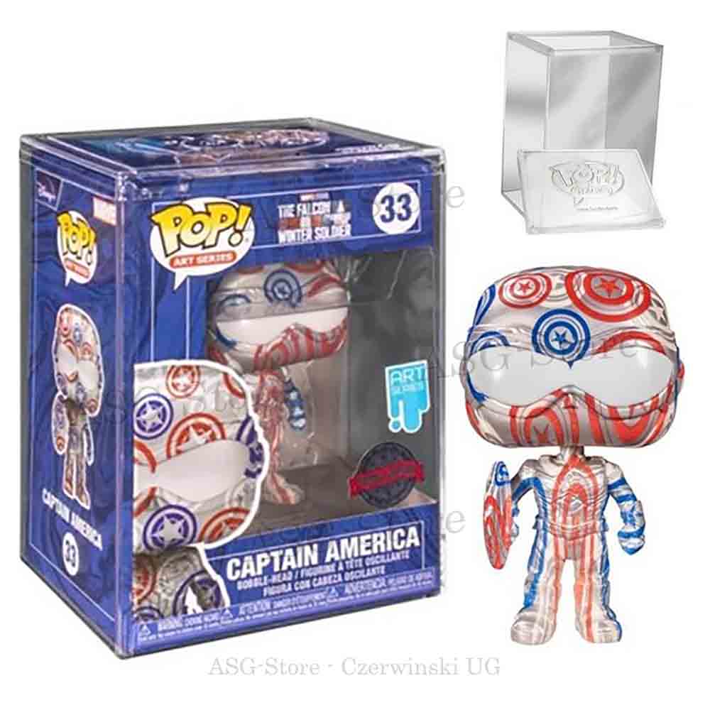 Captain America | The Falcon and the Winter Soldier | Funko Pop Marvel Art Series 33