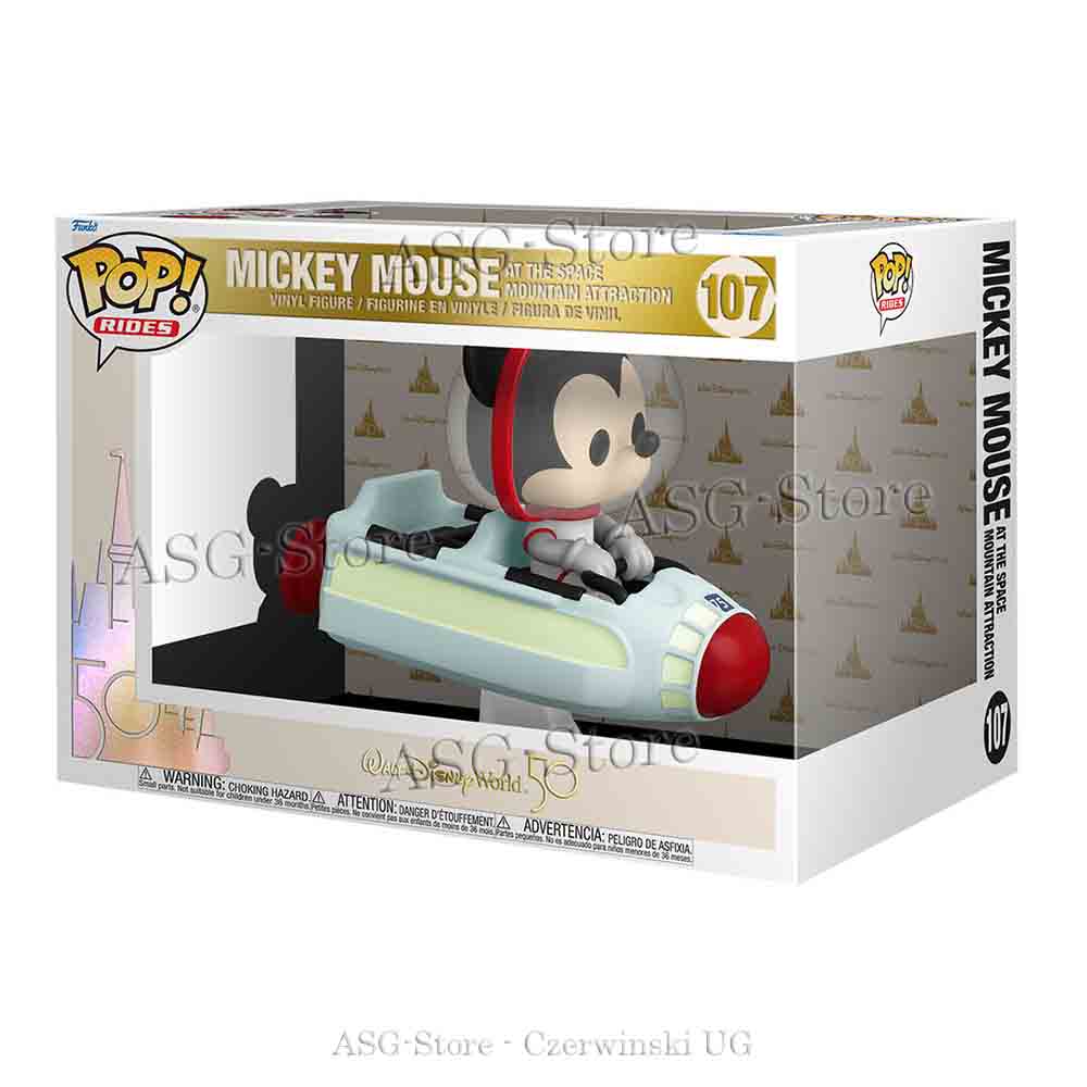 Mickey Mouse at the Space Mountain Attraction - World 50th von Walt Disney - Funko Pop Rides 107