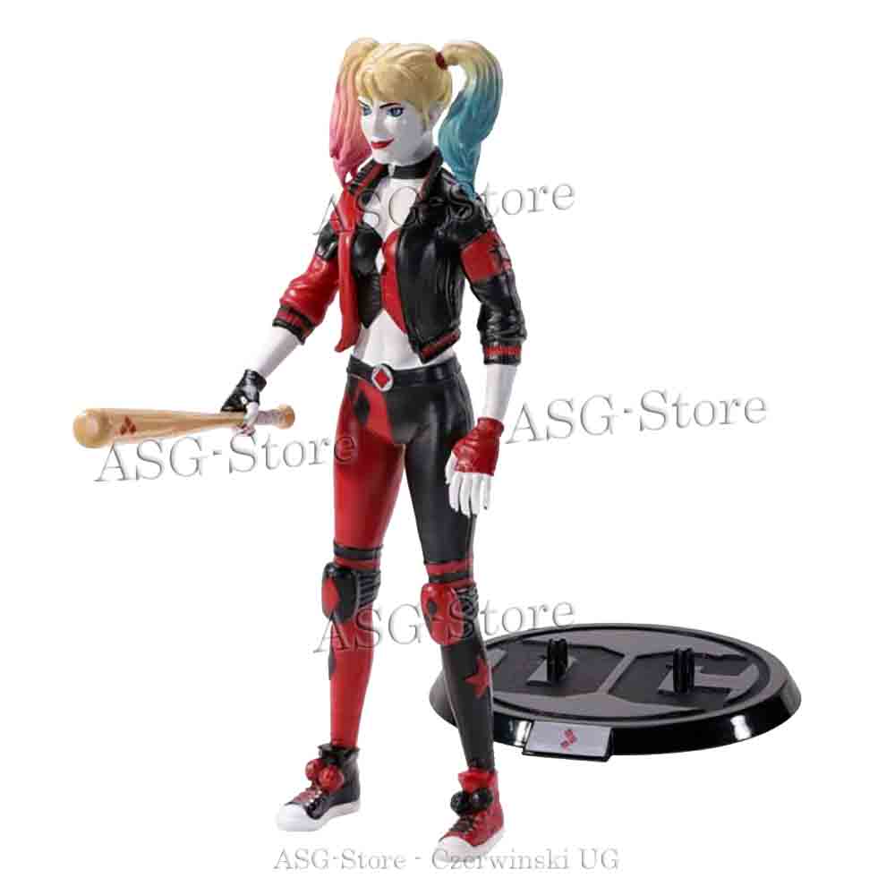 DC Comics - Harley Quinn mit Baseballschläger als Bendyfigs Biegefigur 