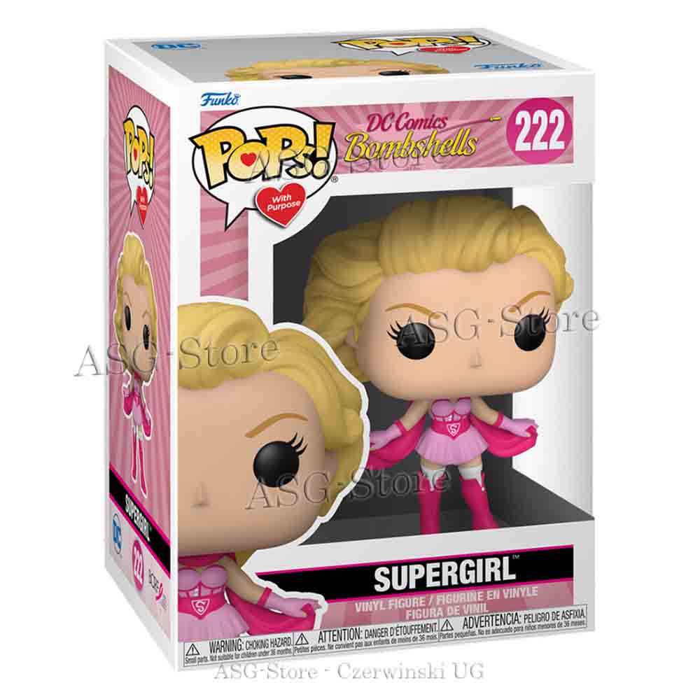 Funko Pop DC Comics 222 Breast Cancer Awareness- Bombshells Supergirl Funko Pop DC Comics 222 Breast Cancer Awareness- Bombshells Supergirl